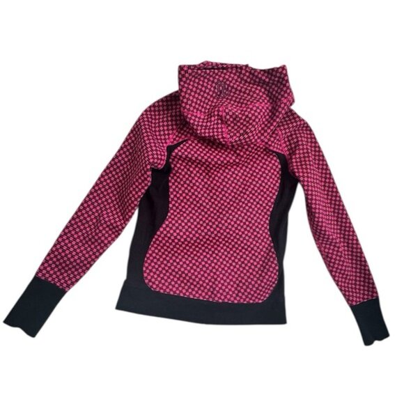 Lululemon Scuba Hoodie III Jacket Zip Print DeepDive Berry Pockets Cotton Soft 6 - Picture 3 of 16